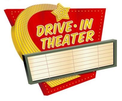 Drive in theater clip art