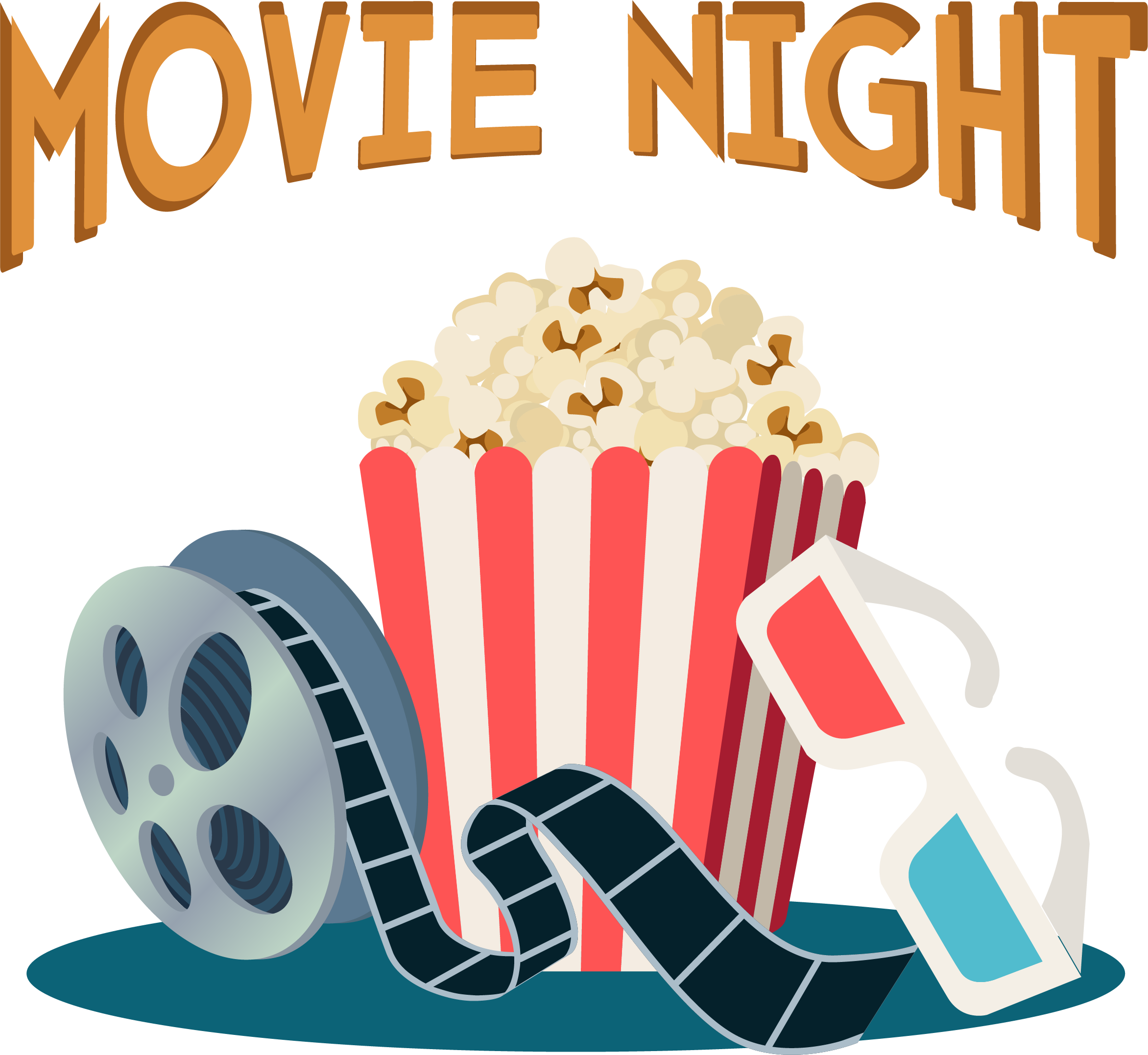 HD Film Clipart Movie Night
