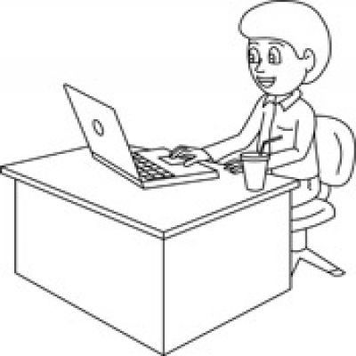 Office Clipart Black And White