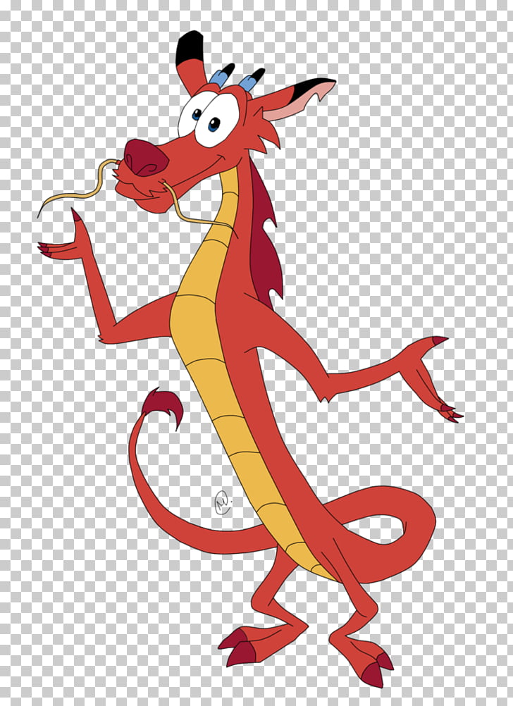 Mushu Art Character Dragon, mulan, red dragon art PNG