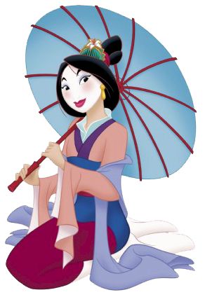 Mulan met parasol