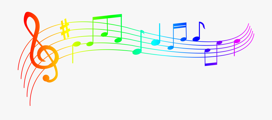 Colorful music clipart.