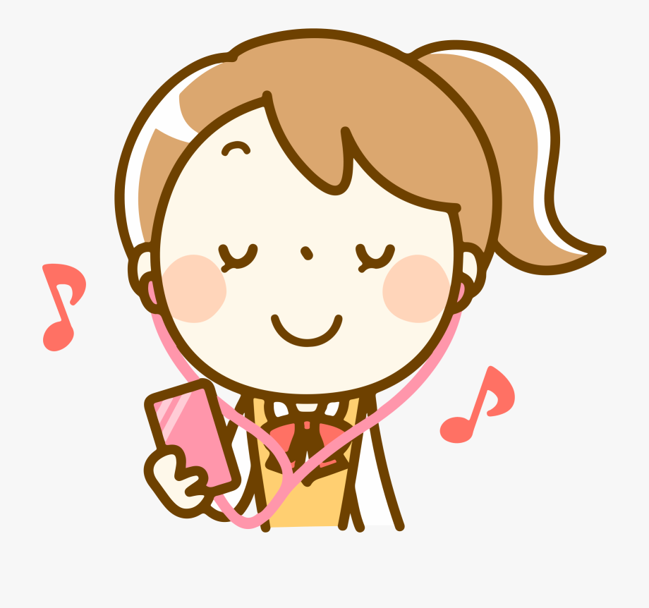 Listening To Music Png