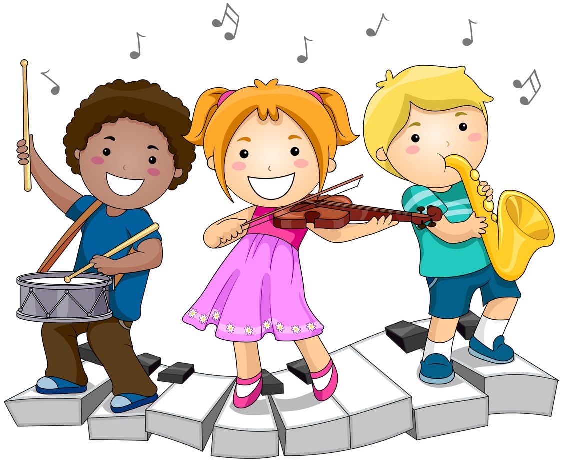 Children playing musical.
