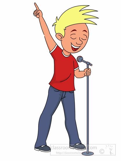Singing free music clipart clip art pictures graphics