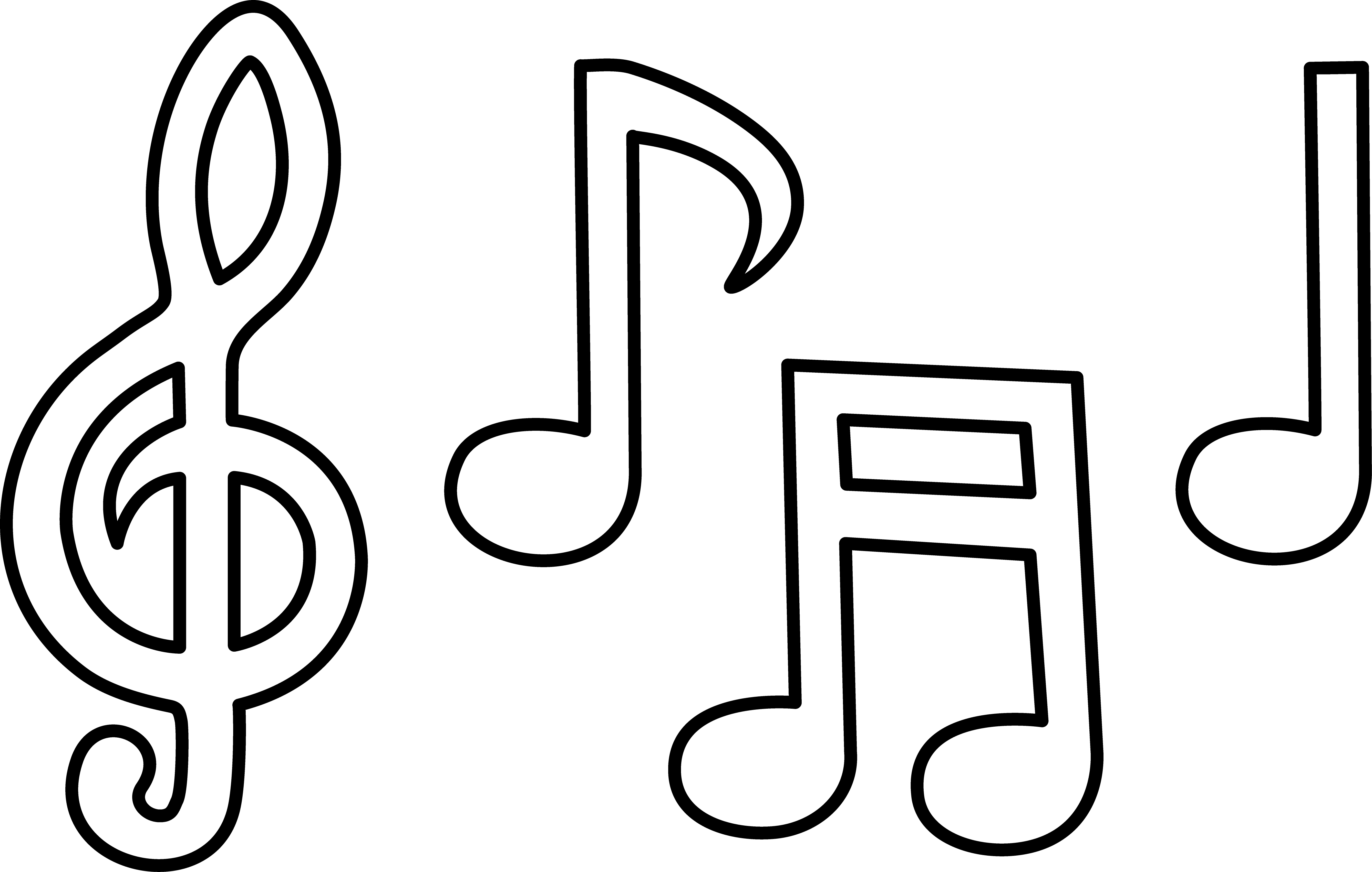Free Printable Music Note Coloring Pages For Kids
