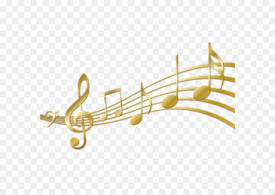 Gold Music Notes Transparent Background PNG Musical Note