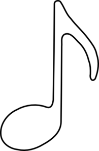 Music Note Outline