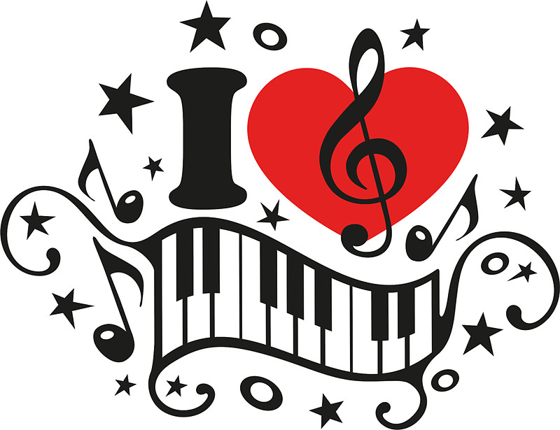 music notes clipart piano