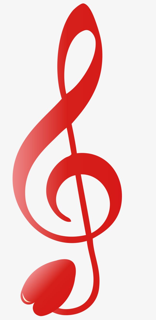 Red musical note.