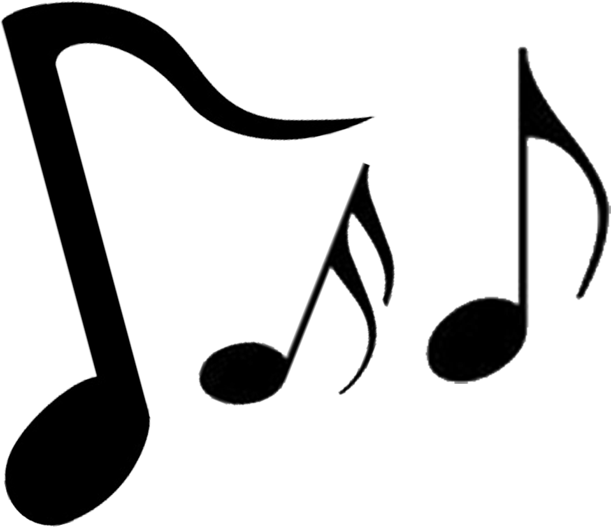 Music note clip art silhouette images music notes