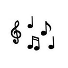 Small music note.