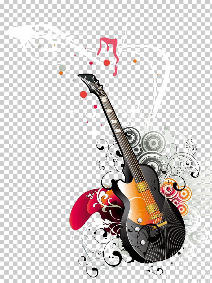Guitar Musical instrument, Musical instrument guitar , black