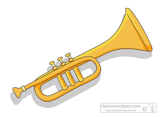 Trumpet music instrument.