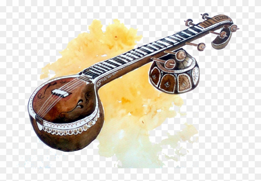 musical instruments clipart veena