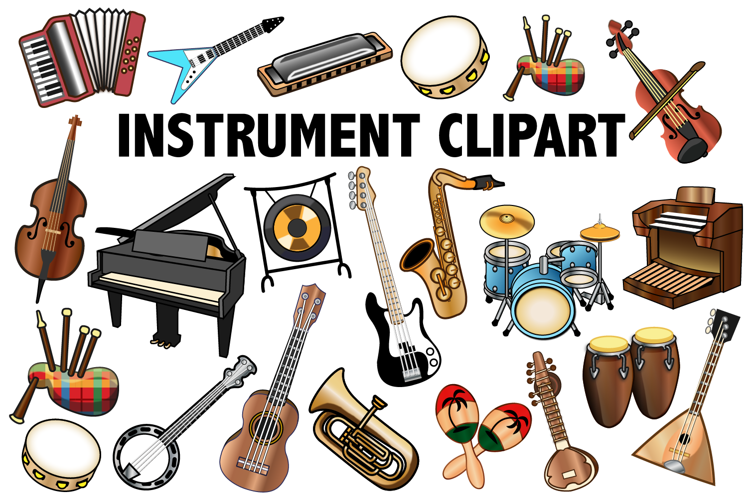 Musical instrument clipart.