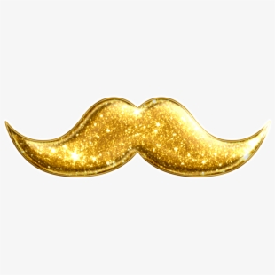 Mustache clipart gold.