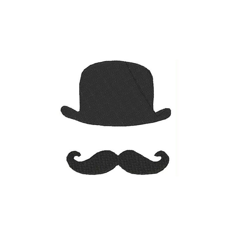 Mustache clipart bowler hat, Mustache bowler hat Transparent