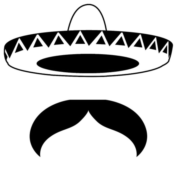 mustache clipart mexican
