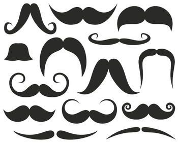 Mustache clip art.