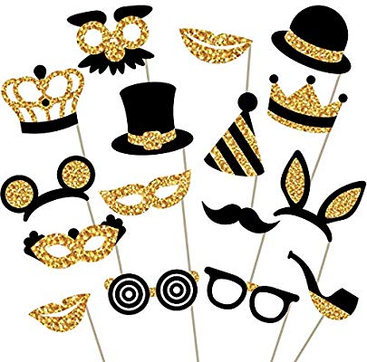 Gold Photo Booth Props