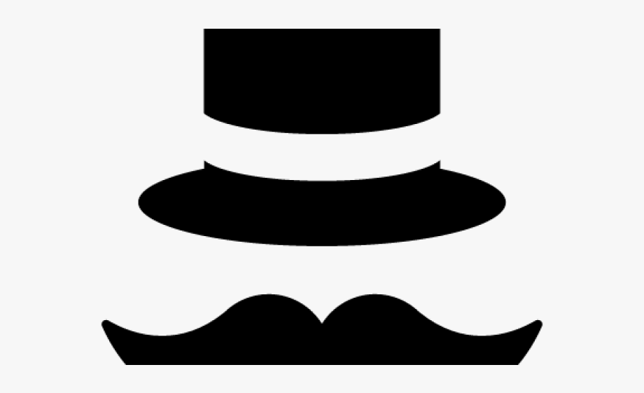 Top Hat Clipart Mustache