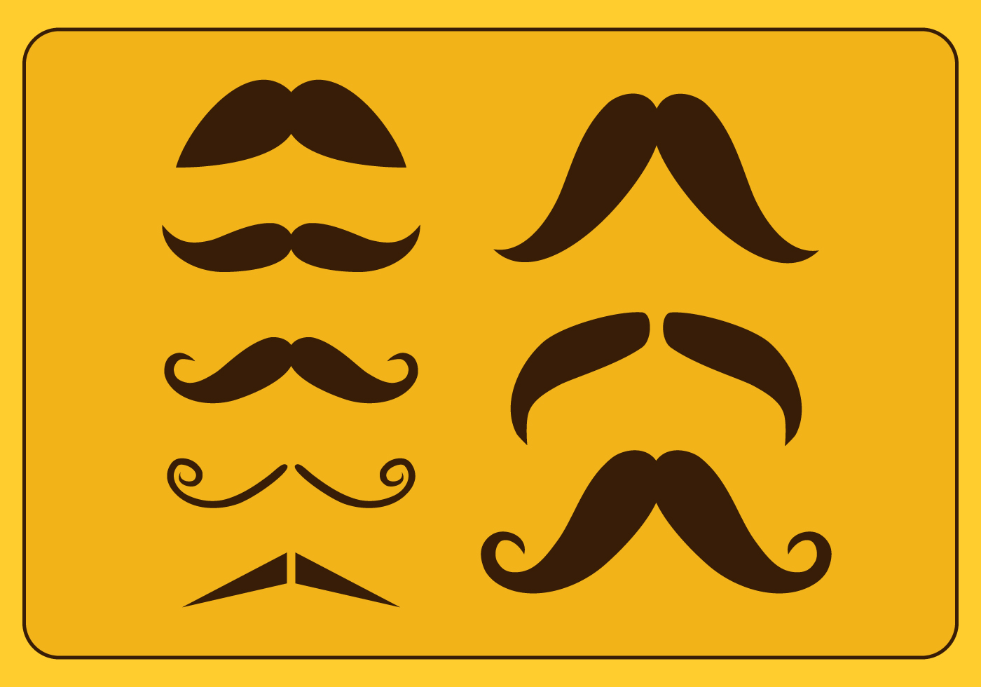 Moustache Free Vector Art