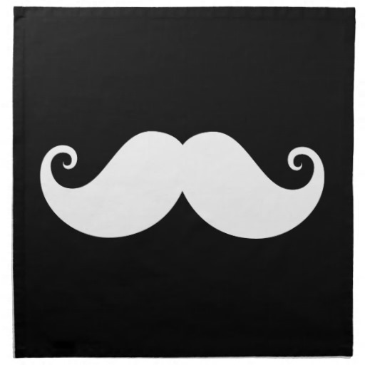 Gentleman handlebar mustache.