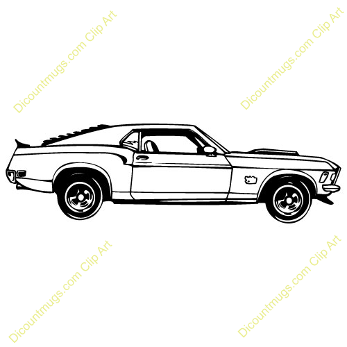 Ford mustang clipart