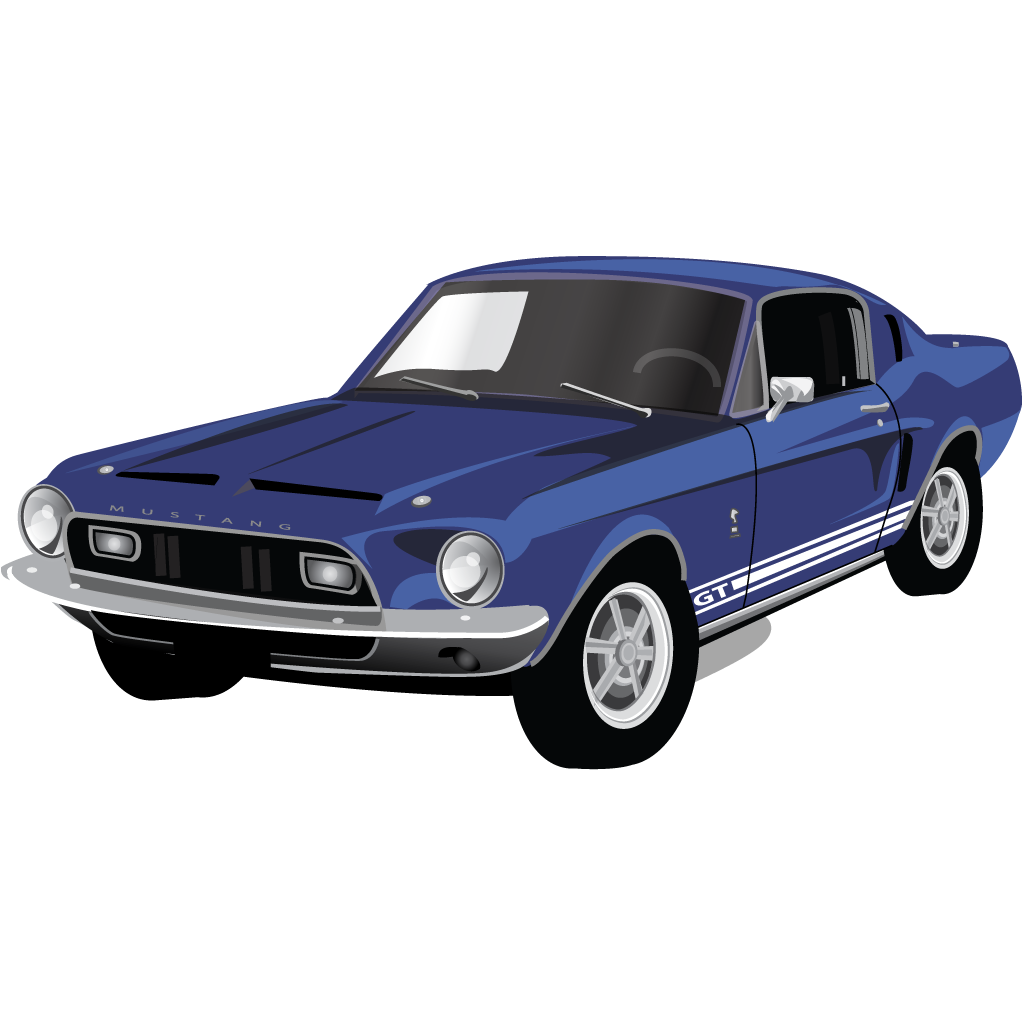 Mustang clipart old.