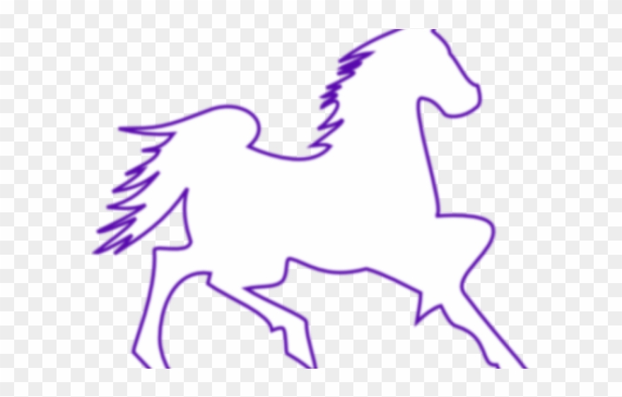 Mustang Clipart Purple