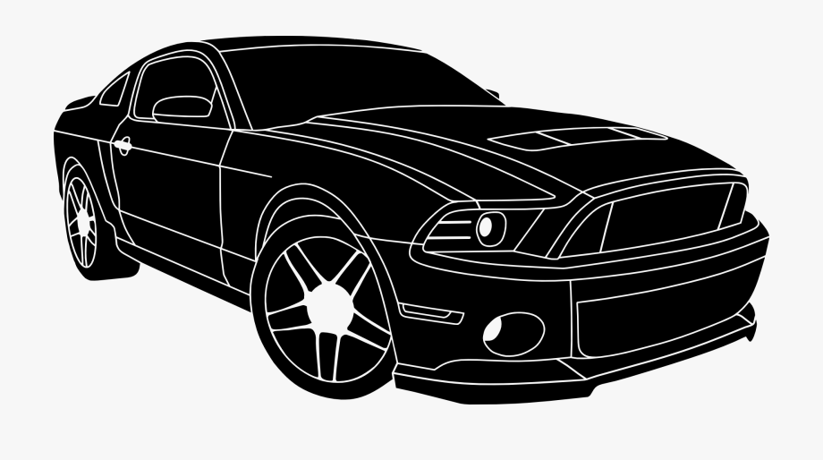 Car vector silhouette.