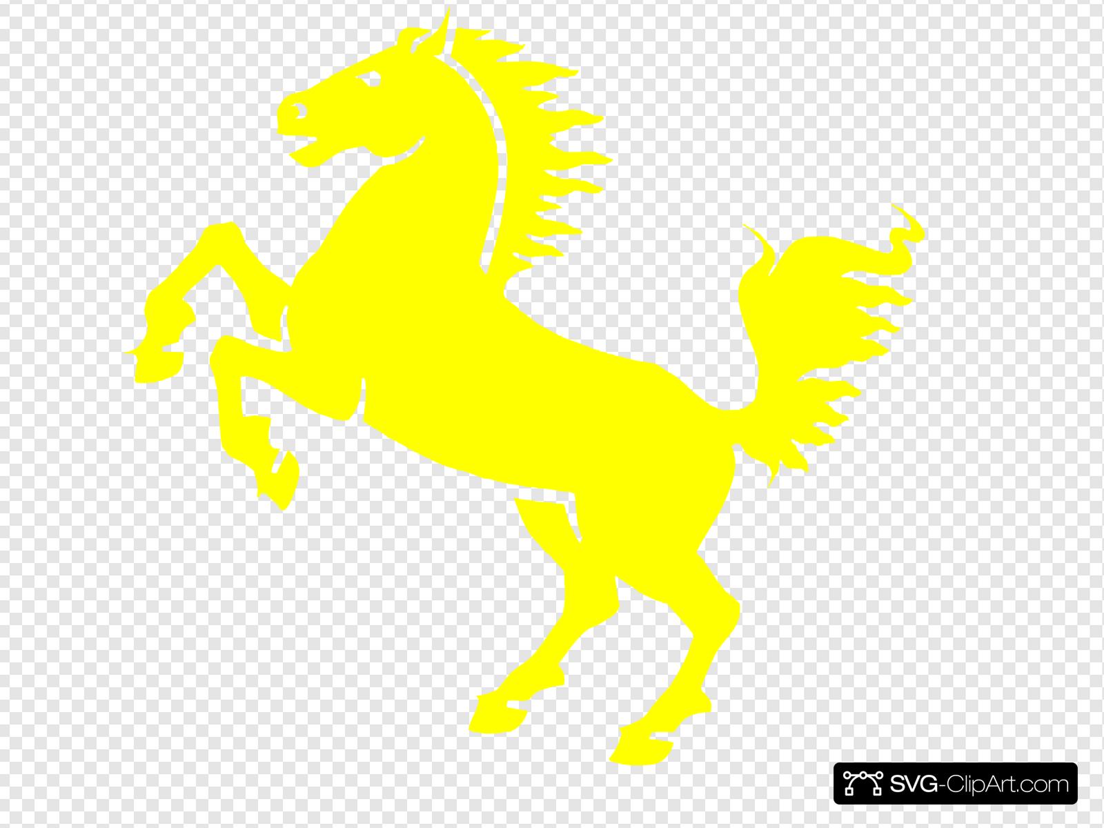 Yellow Mustang Clip art, Icon and SVG