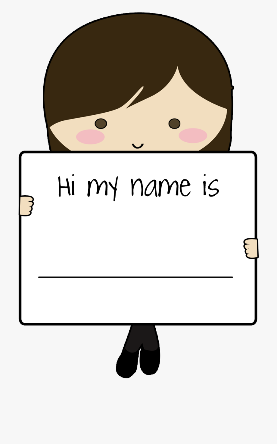 my name is clipart