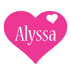 Alyssa logo name.
