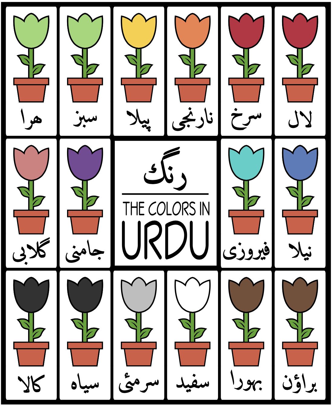 The Colors in the Urdu Language