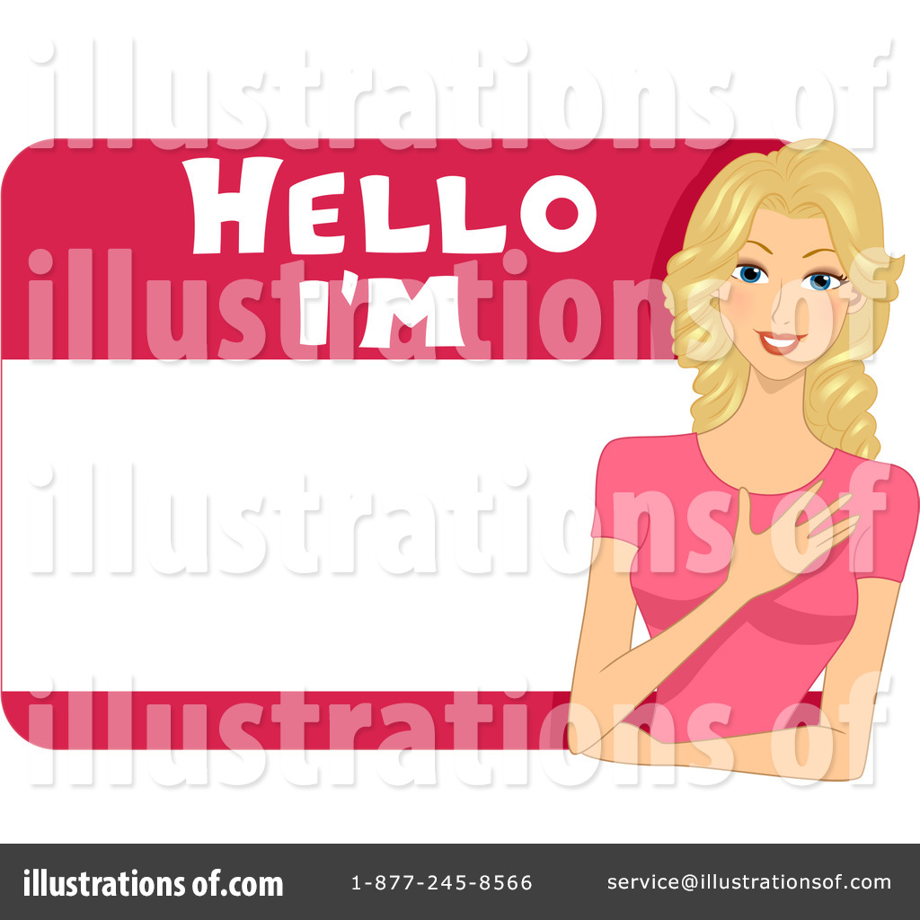 Name tag clipart.