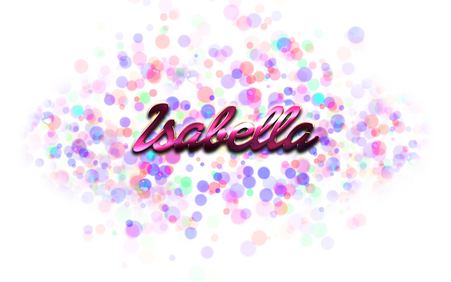 Download Free png Isabella Name Logo Bokeh PNG