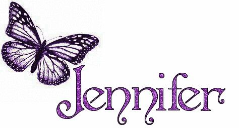 Jennifer namemeaning butterfly.