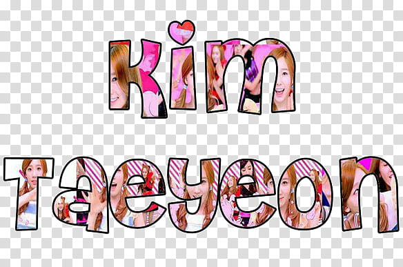 Kim Taeyeon Name transparent background PNG clipart