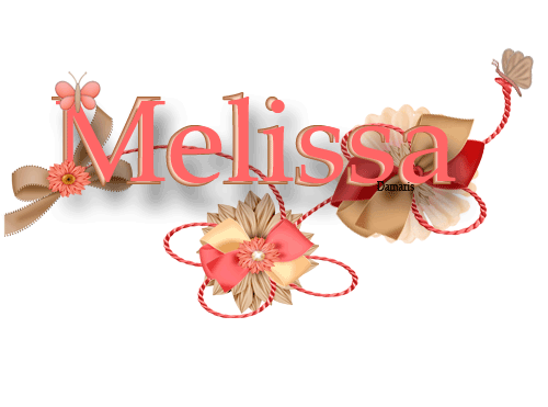 Melissa names layouts.