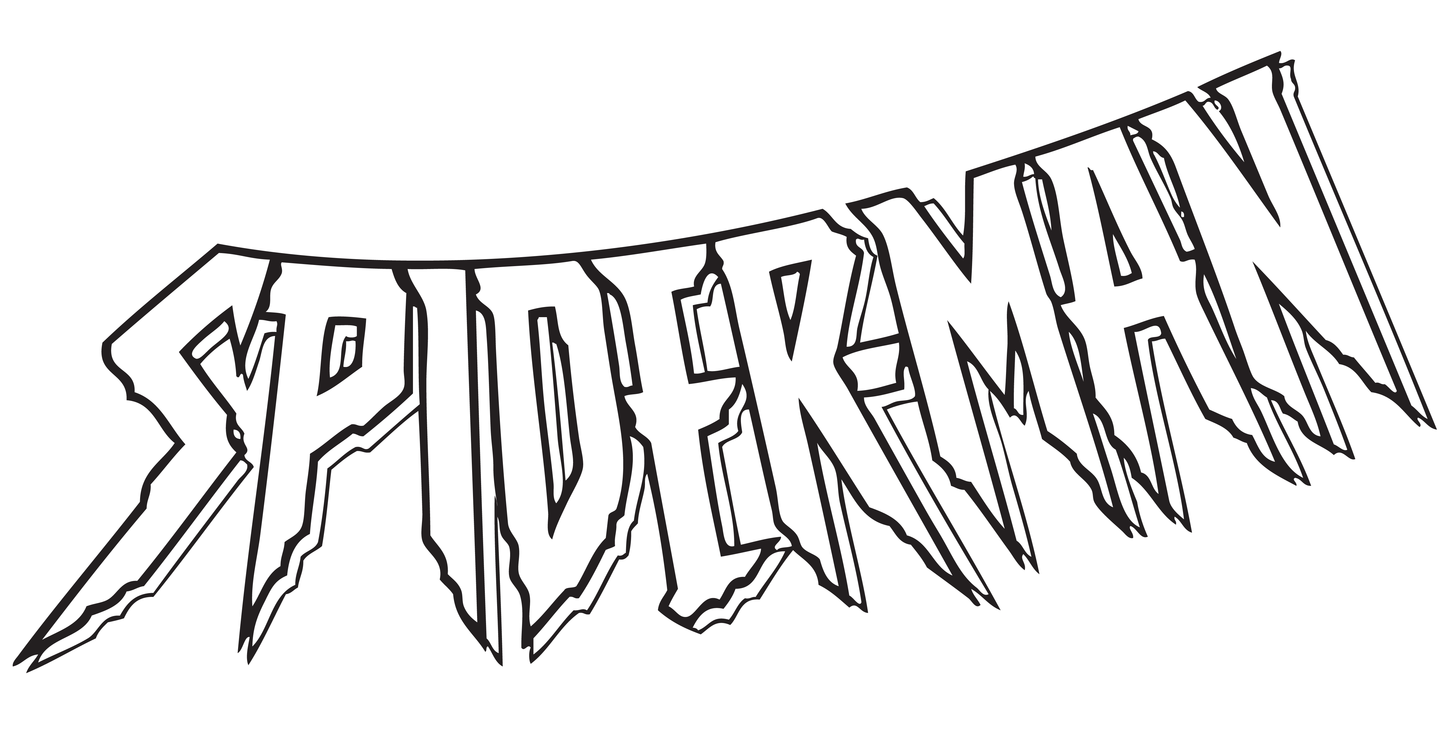 Spiderman Clipart Black And White. 