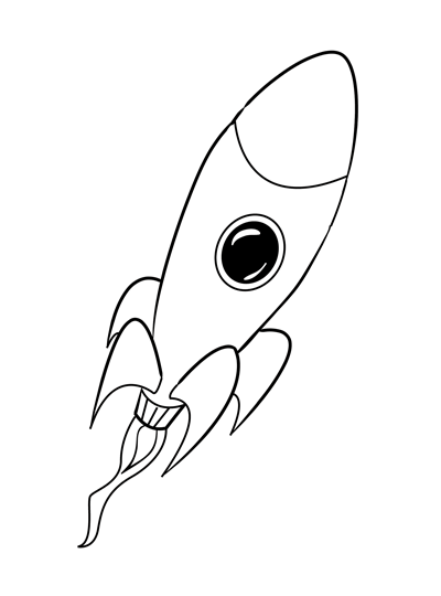 Nasa Rocket Ship Drawing