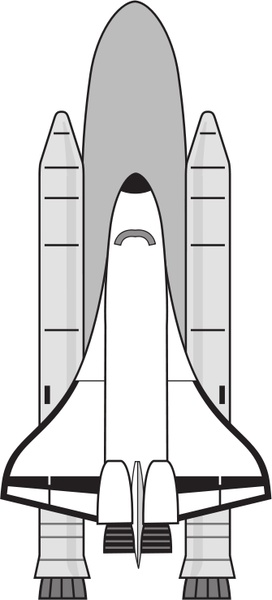 NASA Space Shuttle Free vector in Open office drawing svg