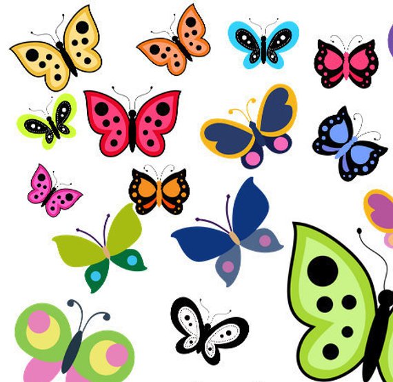 Butterfly Clipart, Butterflies Clipart, Nature Clipart