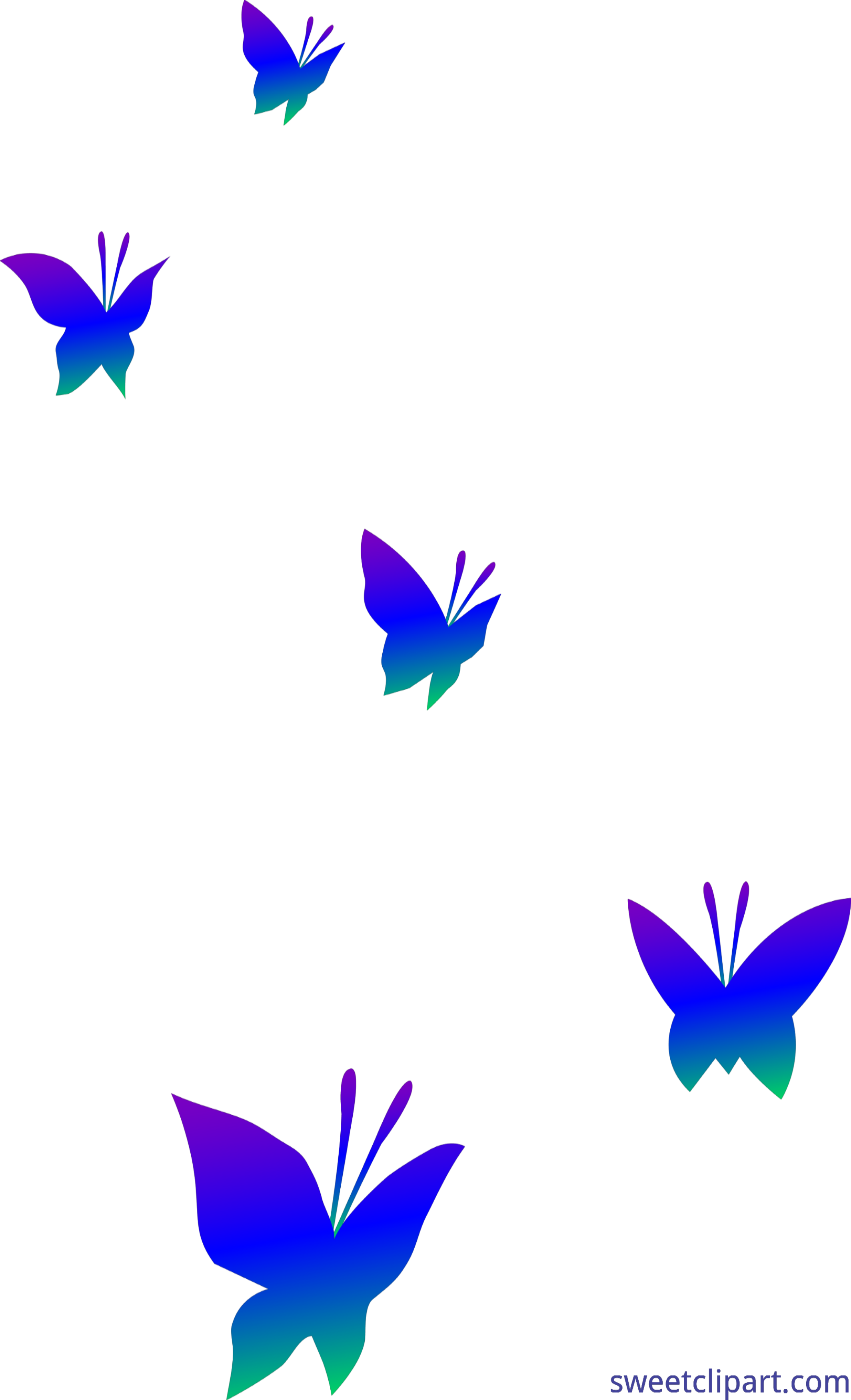 Nature Insects Butterflies Gradient