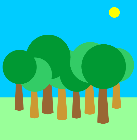 Free cartoon forest.
