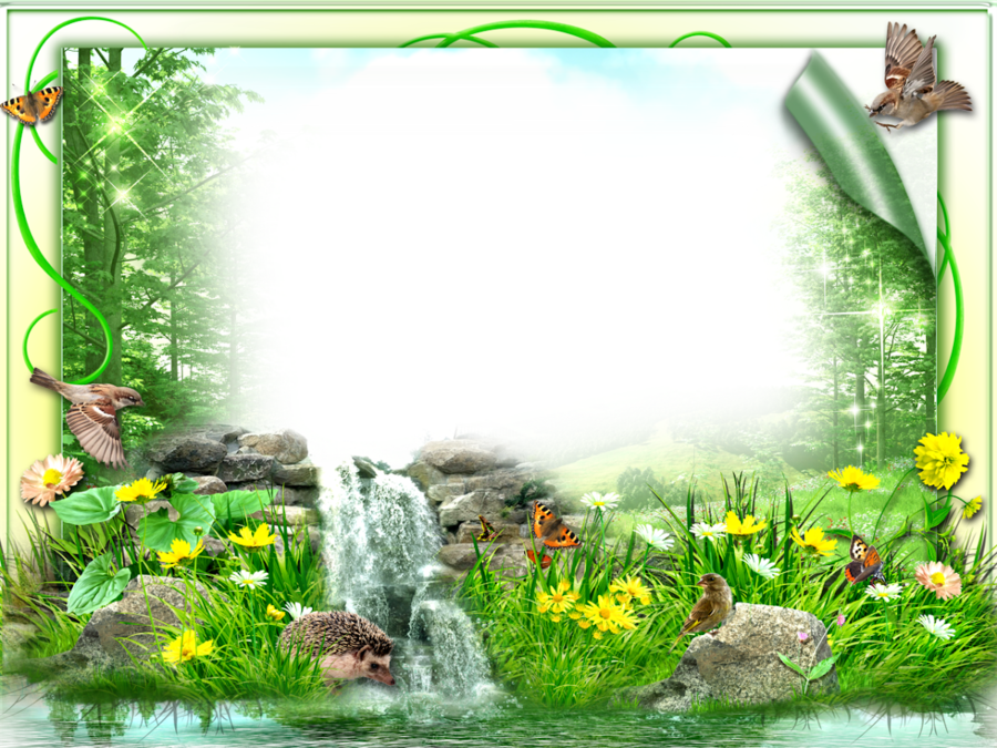 Nature background frame.