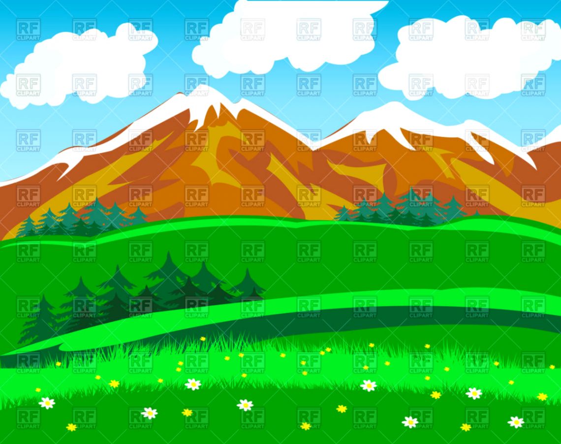 Mountain background clipart.