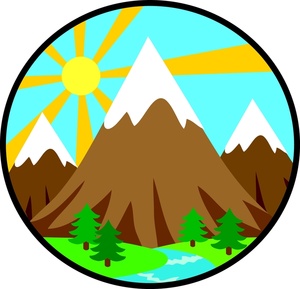 Mountain clipart nature.